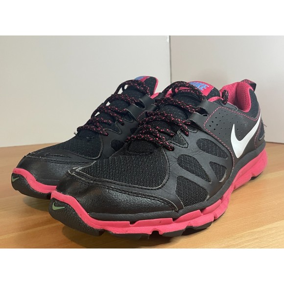 Nike Flex Trail Black/Pink Running Athletic Shoes | Women's Size 10 US - Picture 2 of 11